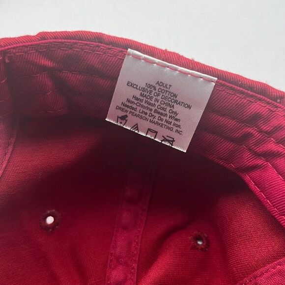 Texas hold’em stitched player red hat - Picture 5 of 6